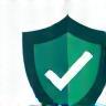 Shield with checkmark graphic