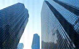 Modern city buildings